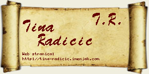 Tina Radičić vizit kartica